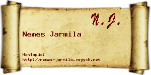 Nemes Jarmila névjegykártya
