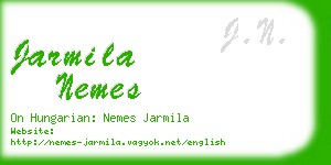 jarmila nemes business card